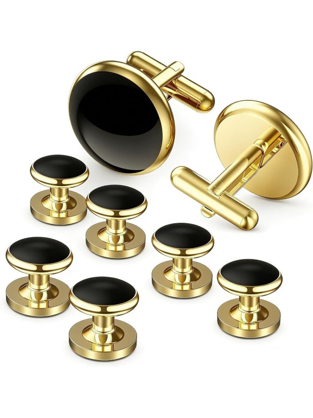 New Cufflinks for Men, Men’s Tuxedo Studs and Cufflinks Set